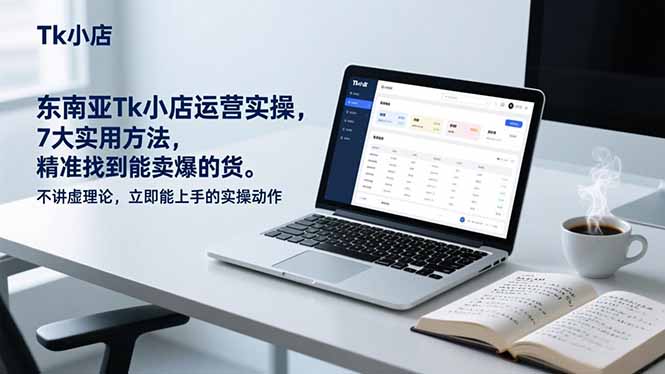 东南亚Tk小店运营实操,7大实用方法,精准找到能卖爆的货。不讲虚理论,立即能上手的实操动作-识享社