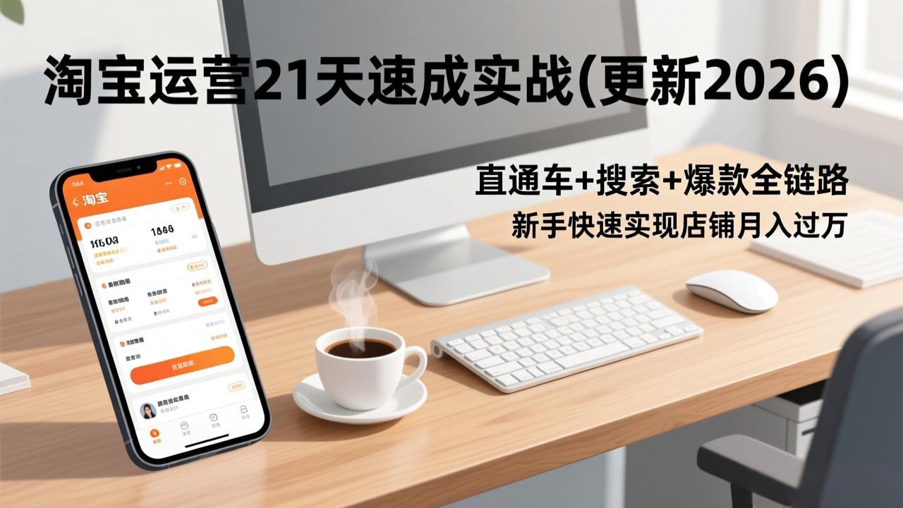 淘宝运营21天速成实战(更新2026-识享社