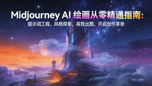 Midjourney AI绘画从零精通指南:提示词工程,风格探索,高效出图,开启创作革命-识享社