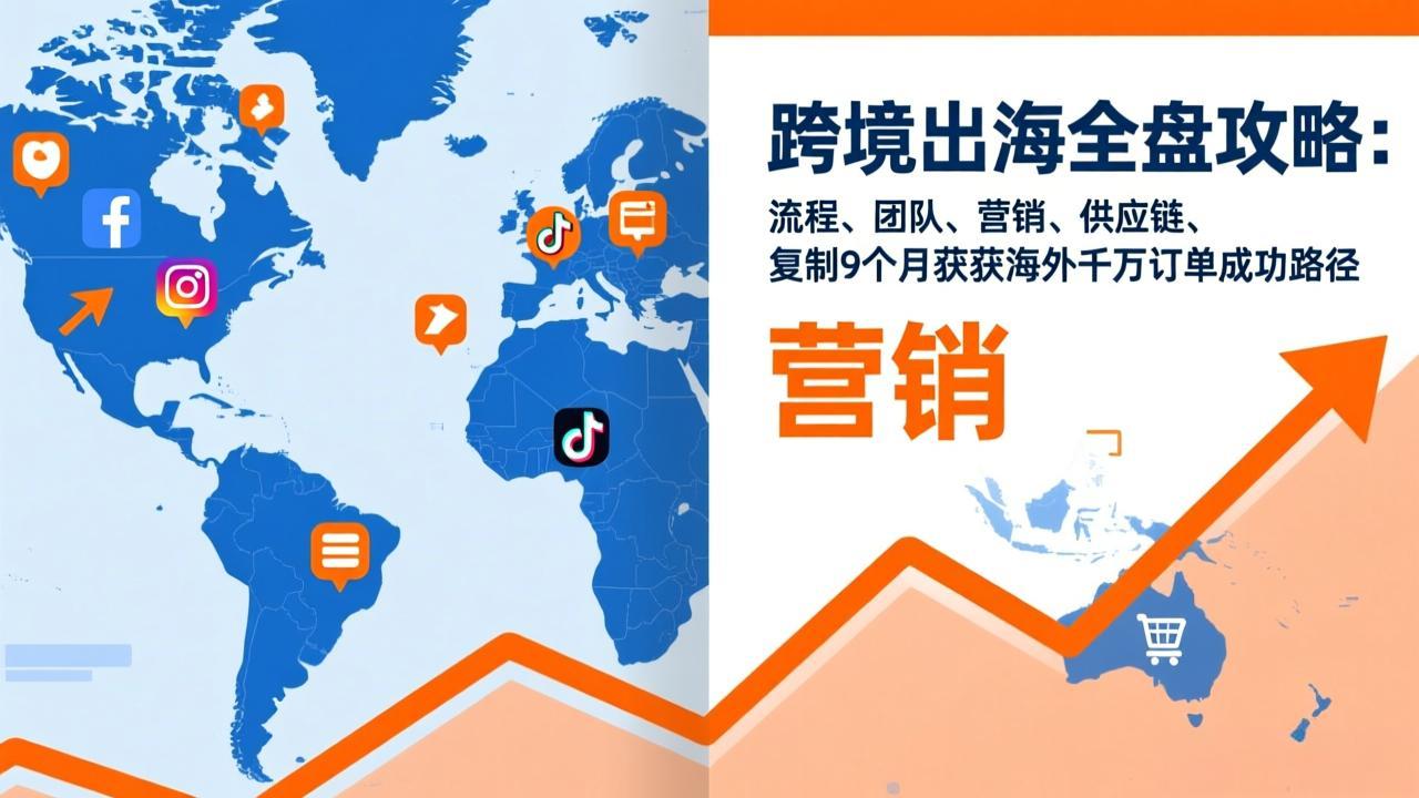 跨境出海全盘攻略:流程,团队,营销,供应链,复制9个月斩获海外千万订单成功路径-识享社