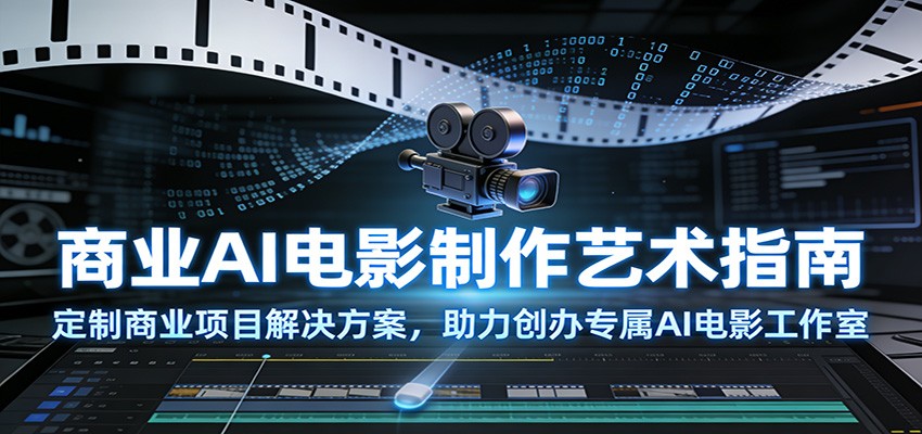 商业AI电影制作艺术指南：定制商业项目解决方案，助力创办专属AI电影工作室-识享社