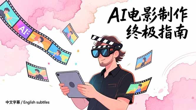 AI电影制作终极指南:从创意到成片,系统掌握智能影视全流程实战课(中英字幕-识享社