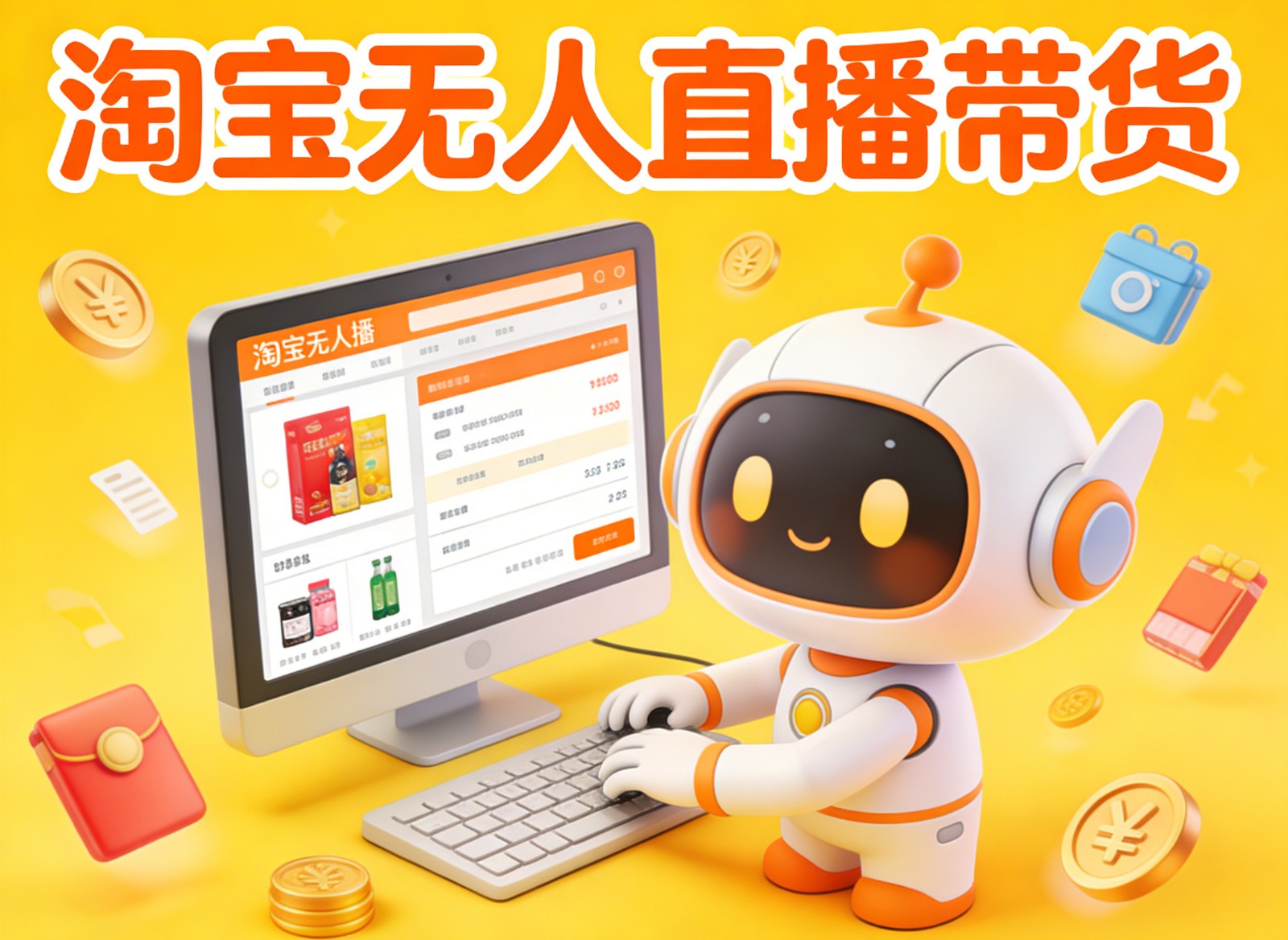图片[1]-淘宝无人直播带货，24小时自动卖货，月佣金1W+，不违规不封号，不用露脸-识享社