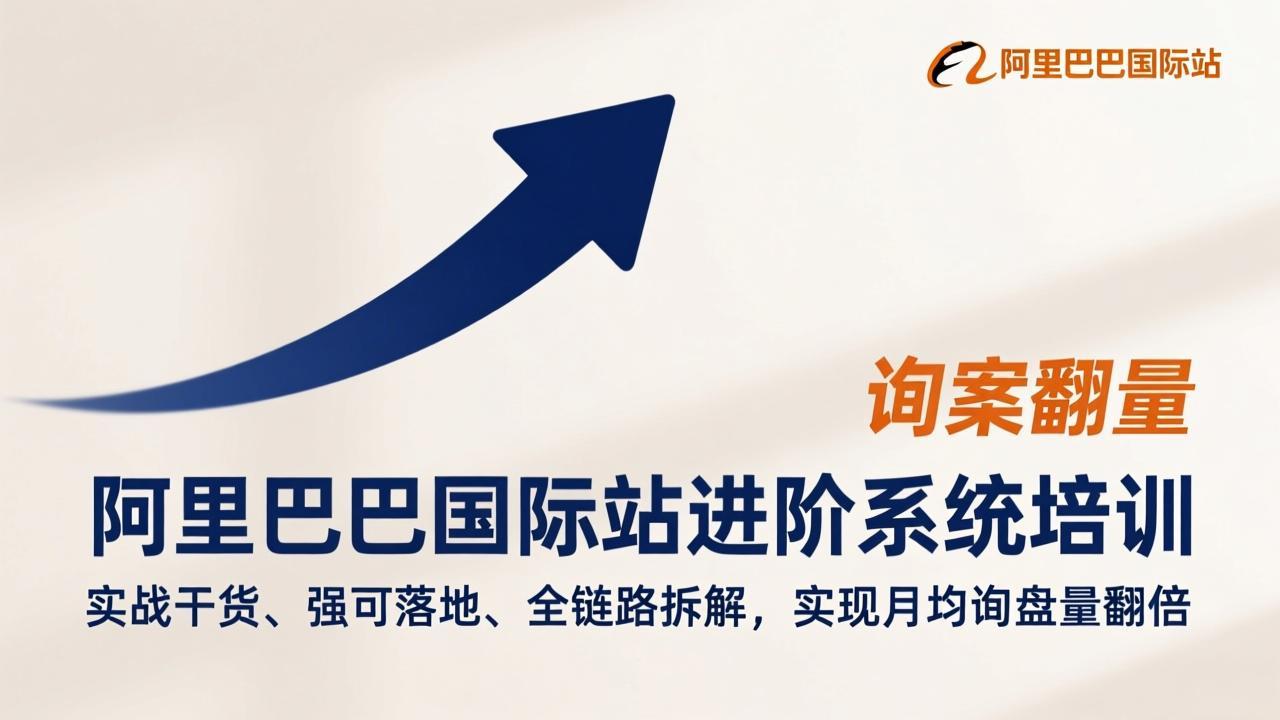阿里巴巴国际站进阶系统培训,实战干货、强可落地、全链路拆解,实现月均询盘量翻倍-识享社