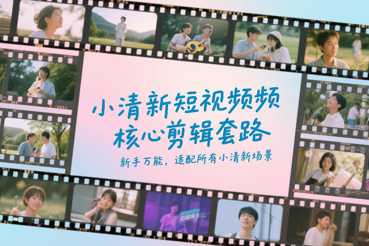 小清新短视频核心剪辑套路，新手万能，适配所有小清新场景-识享社