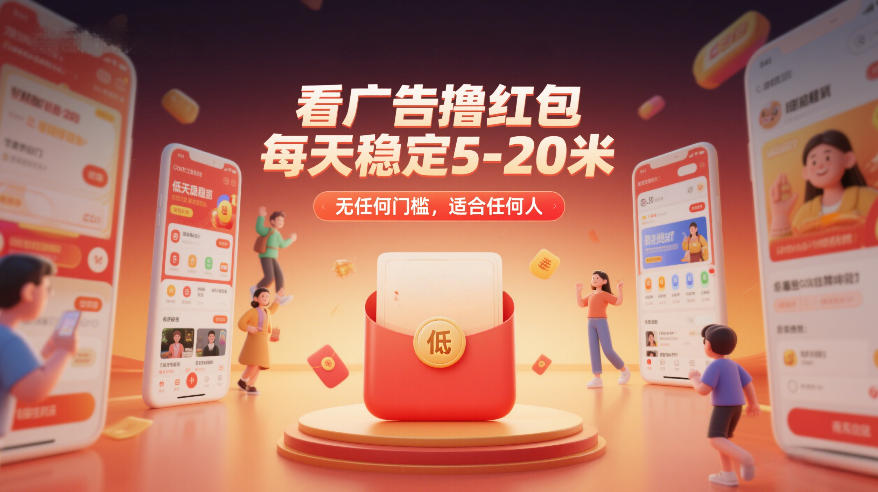看广告撸红包，每天稳定5-20米，无任何门槛，适合任何人-识享社