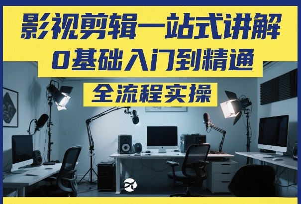 影视剪辑一站式讲解，0基础入门到精通，全流程实操-识享社