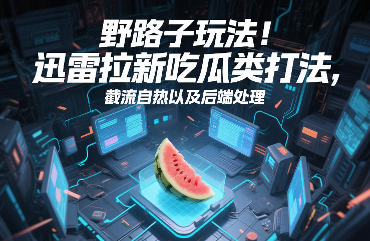 野路子玩法!迅雷拉新吃瓜类打法,截流自热以及后端处理-识享社