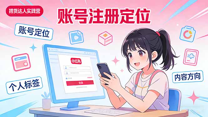 小红书带货达人实战营:账号注册定位、内容创作、选品策略、带货技巧、流量运营等-识享社