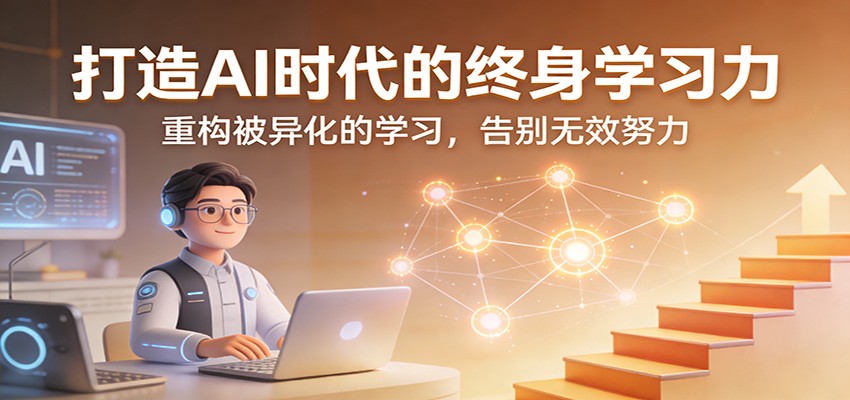 图片[1]-打造AI时代的终身学习力：重构被异化的学习，告别无效努力-识享社