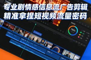 专业剧情感信息流广告剪辑，精准拿捏短视频流量密码-识享社