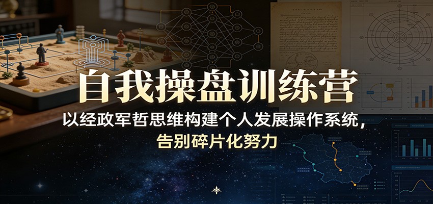 图片[1]-自我操盘训练营：以经政军哲思维构建个人发展操作系统，告别碎片化努力-识享社