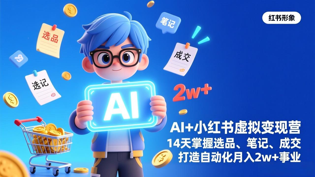 AI+小红书虚拟变现营(完结-识享社
