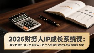 2026财务人IP成长系统课：一套专为财务/会计从业者设计的个人品牌与副业变现系统解决方案-识享社