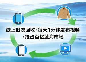 线上旧衣回收项目，我们给你提供视频，每天花一分钟发布视频，抢占百亿蓝海市场【揭秘】-识享社