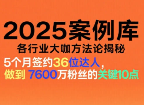 波波来了案例库，收录各行业大咖的方法论，各行业大咖方法论揭秘(更新2026年3月)-识享社
