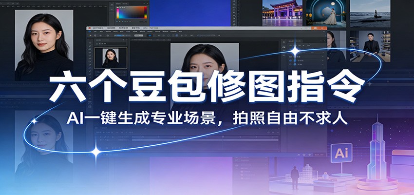 六个豆包修图指令:AI 一键生成专业场景,拍照自由不求人-识享社