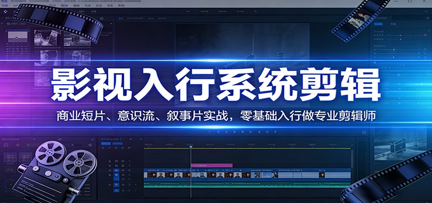 图片[1]-影视系统剪辑，商业短片、意识流、叙事片实战，零基础入行做专业剪辑师-识享社