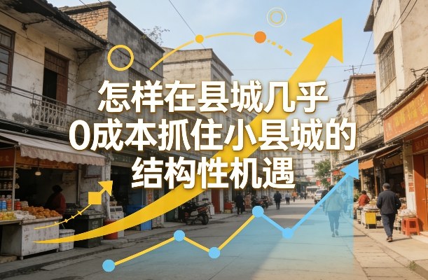 付费文章：怎样在县城几乎0成本抓住小县城的结构性机遇-识享社