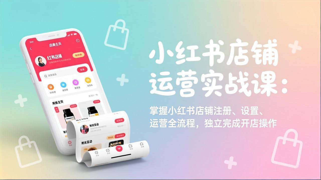 小红书店铺运营实战课:掌握小红书店铺注册、设置、运营全流程,独立完成开店操作-识享社