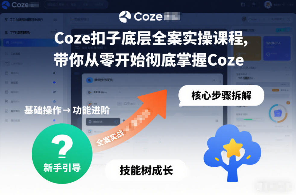 Coze扣子底层全案实操课程，带你从零开始彻底掌握Coze(更新3月)-识享社
