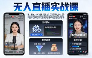 宝子哥无人直播实战课，非实时防风技术，聚焦抖音快手等平台直播带货，轻松开启直播变现之路(更新2026年3月)-识享社