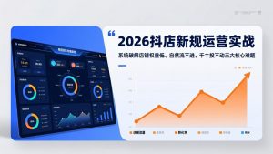 2026抖店新规运营实战:系统破解店铺权重低、自然流不进、千川投不动三大核心难题-识享社