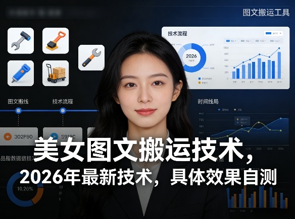 美女图文搬运技术,2026年最新技术,具体效果自测-识享社