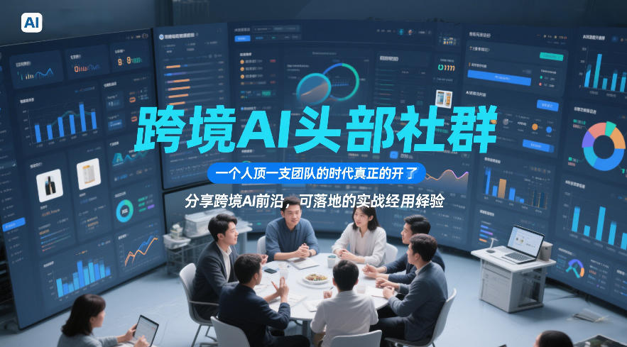 跨境AI头部社群,一个人顶一支团队的时代真正的开始了,分享跨境AI前沿,可落地的实战经验(更新3月23日)-识享社
