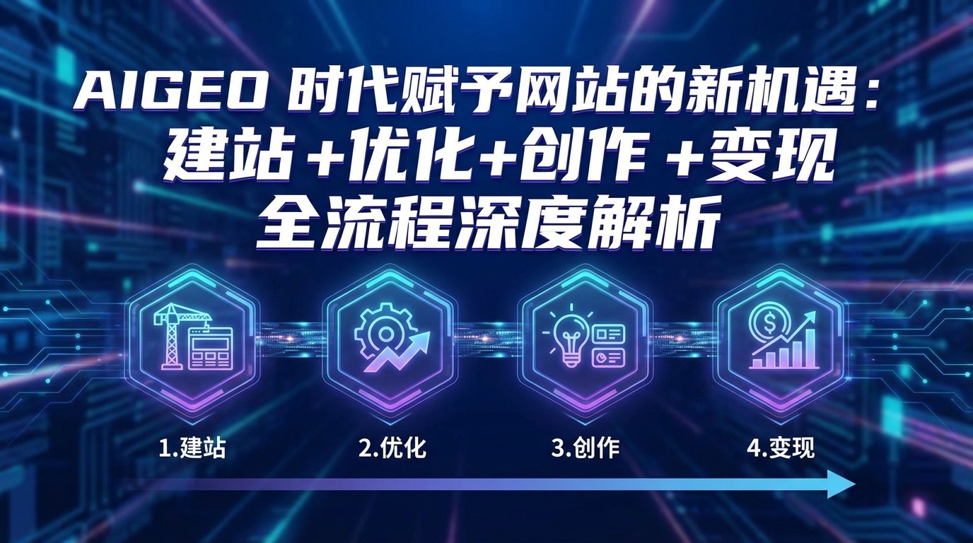 AIGEO+时代赋予网站的新机遇：建站+优化+创作+变现+全流程深度解析-识享社