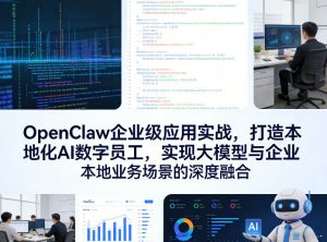 OpenClaw企业级应用实战,打造本地化AI数字员工,实现大模型与企业本地业务场景的深度融合-识享社