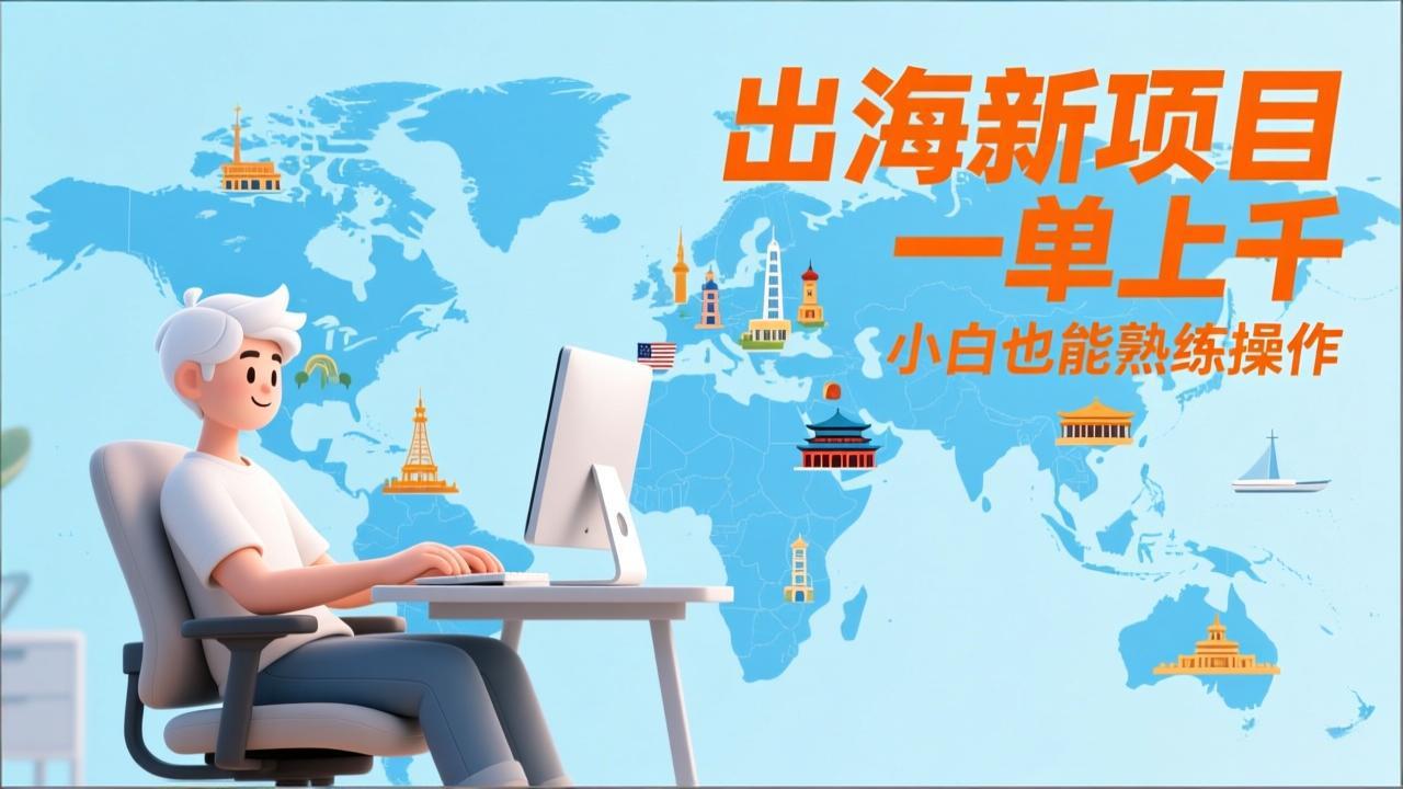 出海新项目，一单上千，小白也能熟练操作-识享社