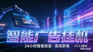 AI 广告云挂机 · 全域流量变现平台-识享社