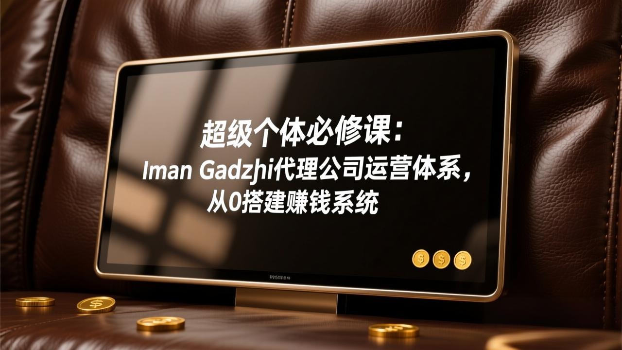超级个体必修课:Iman Gadzhi代理公司运营体系,从0搭建赚钱系统-识享社