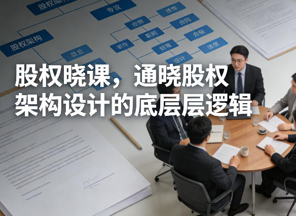 股权晓课,通晓股权架构设计的底层逻辑-识享社