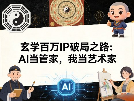 玄学百万IP破局之路:AI当管家,我当艺术家-识享社