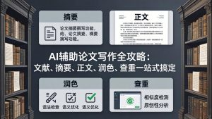 AI辅助论文写作全攻略：文献、摘要、正文、润色、查重一站式搞定-识享社