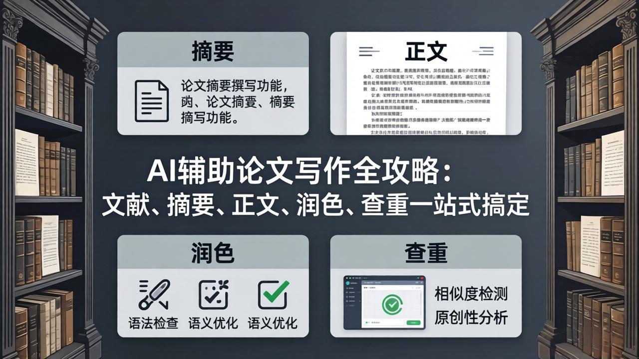 AI辅助论文写作全攻略：文献、摘要、正文、润色、查重一站式搞定-识享社