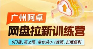 网盘拉新训练营，0门槛，高上限，带你从0-1变现，长期复利-识享社