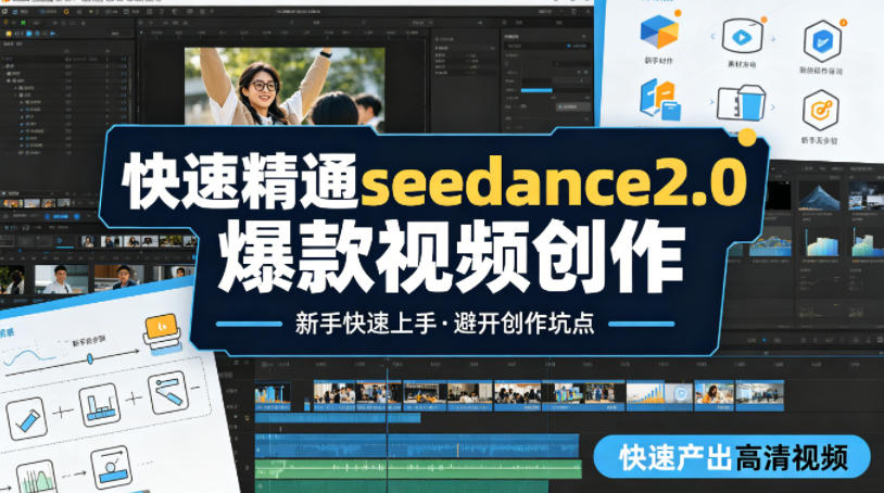 快速精通seedance2.0爆款视频创作，快速产出高清视频，避开大量创作坑点，新手也能快速上手-识享社