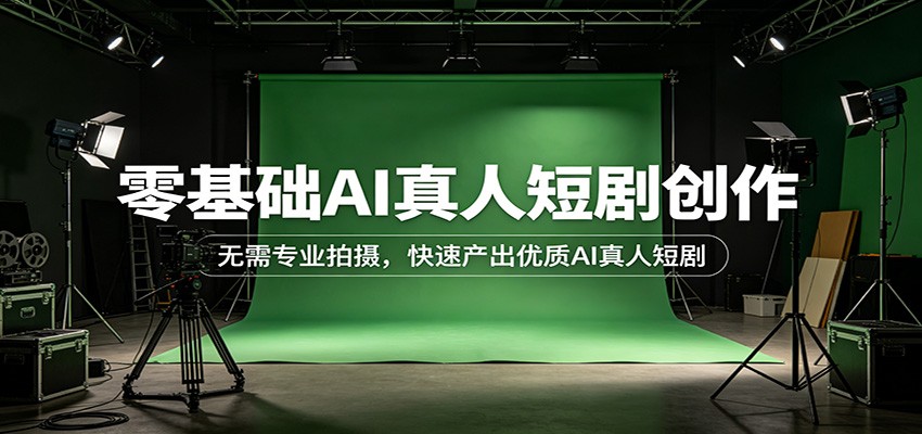 零基础AI真人短剧创作:无需专业拍摄,快速产出优质AI真人短剧-识享社