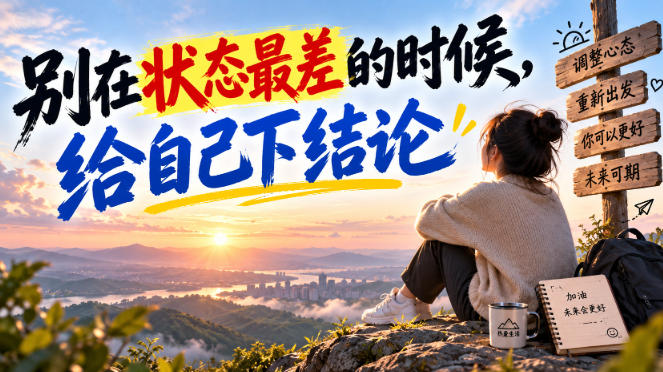 某公众号付费文章:别在状态最差的时候,给自己下结论-识享社