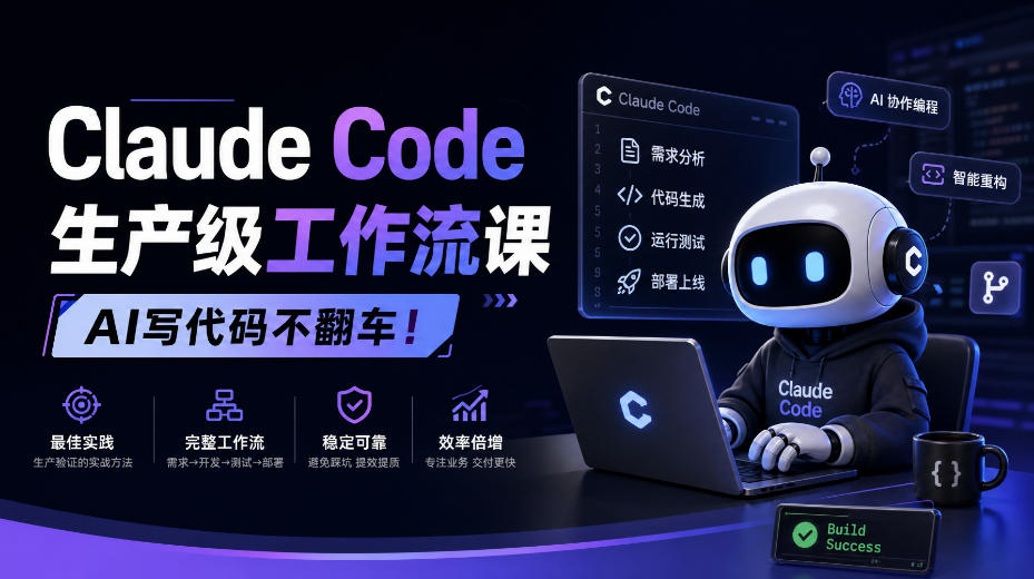 Claude Code生产级工作流课，AI写代码不翻车！【原创双语字幕】-识享社
