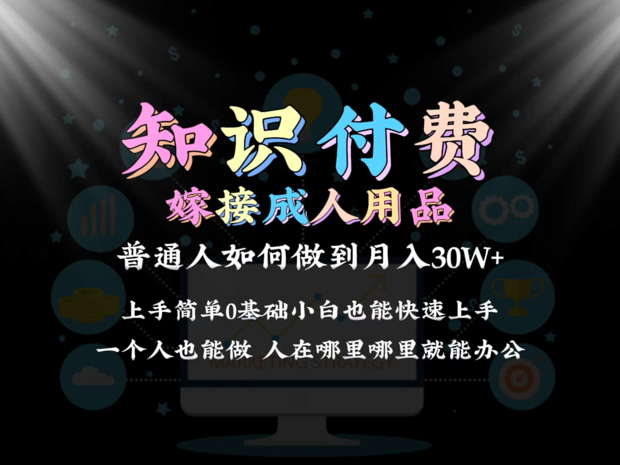 2024普通人做知识付费结合成人用品如何实现单月变现30w 保姆教学1.0-识享社