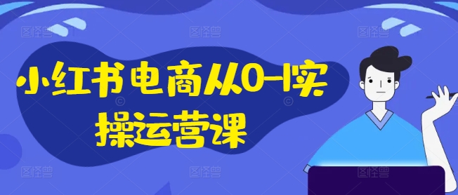 小红书电商从0-1实操运营课，小红书手机实操小红书/IP和私域课/小红书电商电脑实操板块等-识享社