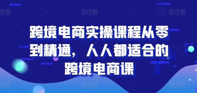 跨境电商实操课程从零到精通，人人都适合的跨境电商课-识享社