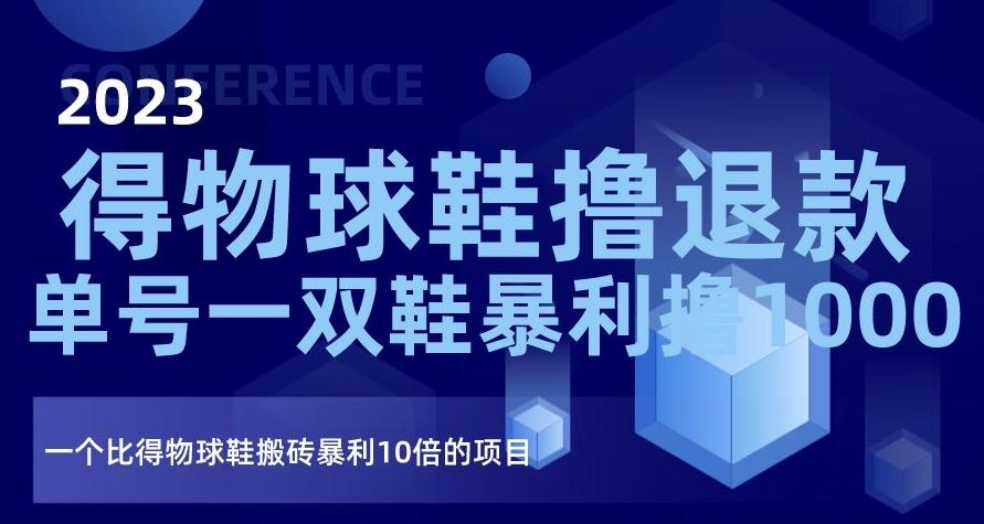 2023得物球鞋撸退款,单号一双鞋暴利撸1000,一个比得物球鞋搬砖暴利10倍的项目【揭秘】-识享社
