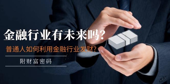 某付费文章：金融行业有未来吗？普通人如何利用金融行业发财?(附财富密码-识享社