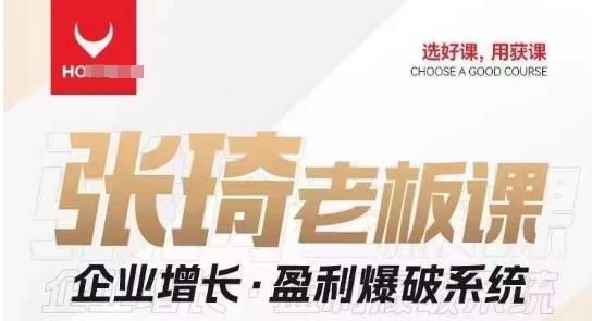 【组合课】张琦张琦老板企业增长·盈利爆破系统（直播专享）-识享社