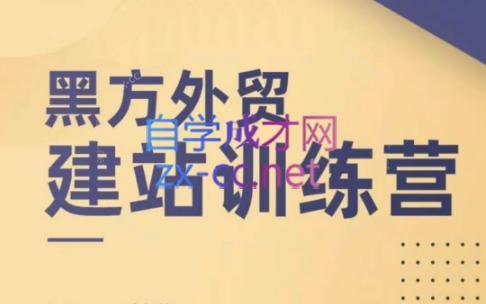 黑方老师·谷歌B端独立站建站推广-识享社